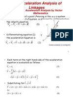 Acceleration Analysis of Linkages