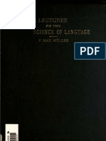 Three Lectures On The Science of Language, Delivered at The Oxford University Extension Meeting, With A Supplement My Predecessors by F. Max Müller