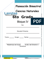 6to Grado - Bloque 4 - Ciencias Naturales