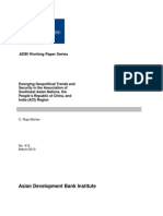 Emerging Geopolitical Trends and Security in The Association of Southeast Asian Nations, The People's Republic of China, and India (ACI) Region