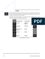 Two Channel Plot Setup: 8-16 Advanced Analyze Functions