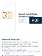 Beyond Social Media: Presentation To Ad Club