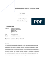 Modelling Football Match Results and The Efficiency of Fixed-Odds Betting