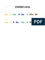 Ethernet Cat5e Colors