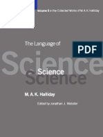 MAK Halliday The Language of Science