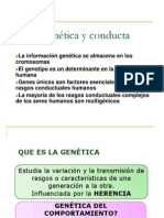 Genes y Conducta