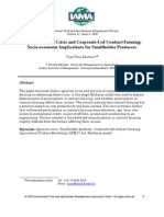 India's Agrarian Crisis and Corporate-Led Contract Farming: Socio-Economic Implications For Smallholder Producers