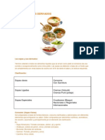 Las Sopas y Sus Derivados