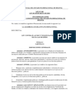 Ley #243 Contra El Acoso y Violencia Política Hacia Las Mujeres