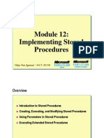 Module 12 Implementing Stored Procedures