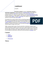 Synchronous Condenser: Synchronous Compensator) Is A Device Identical To A