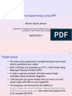 Parallel Programming Using MPI