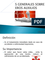 Principios Generales Sobre Primeros Auxilios