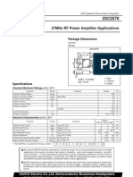 27Mhz RF Power Amplifier Applications: Package Dimensions