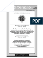 RAD 021-2006-APNDIR Del 31 de Diciembre de 2006 Norma Sobre Protección Portuaria (Código PBIP) y A Capacitación en Protección Portuaria