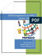 SCM Assignment On FMCG Sector - PEPSICO by Roll No 9,33,52