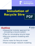 Lecture 4 - Simulation of Recycle Streams