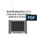 DAEWOO (T011-21") : Colour Television Service Manual