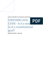 Paper Presentation - Uniform Civil Code