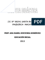 Carpeta Pedagogica de Paquirca 2013