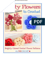 Pretty Flowers To Crochet Brightly Colored Crochet Flower Patterns