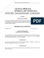 Gaceta Oficial Zona Protectora