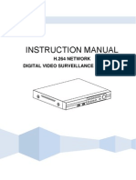 Instruction Manual: H.264 Network Digital Video Surveillance Recorder