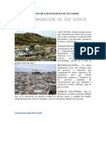 La Contaminacion de Los Suelos en El Ecuador