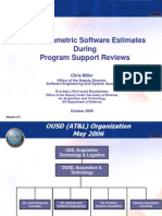 Using Parametric Software Estimates During Program Support Reviews