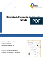 Exposición de Proyectos de La Gerencia de Promoción de La Inversión Privada