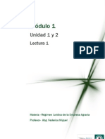 Lectura 1 - Empresa y Propiedad Agraria. Régimen Jurídico PDF