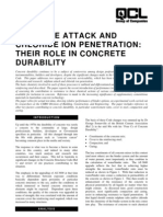 Sulphate Attack and Chloride Penetration