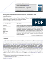 Consciousness and Cognition: Fadel Zeidan, Susan K. Johnson, Bruce J. Diamond, Zhanna David, Paula Goolkasian