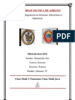 Clase y Funciones Clase Math Java, Ejemplo