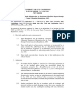 UGC Firstdegree - Regulation PDF