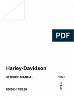 Harley-Davidson 1974 To 1976 SS/SX 175/250 Service Manual