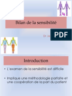 Bilan de La Sensibilité