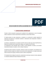 205.c Excavacion para Explanaciones en Material Común