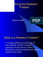 Defining The Research Problem