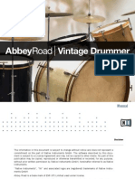 Abbey Road Vintage Drummer Manual English