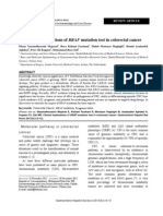 Clinical Implications of BRAF Mutation Test in Colorectal Cancer