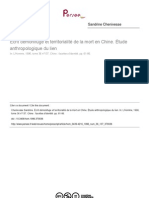 Sandrine Chenivesse-Écrit Démonifuge Et Territorialité de La Mort en Chine. Étude Anthropologique Du Lien (Article - Hom - 0439-4216 - 1996 - Num - 36 - 137 - 370036)