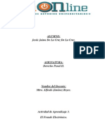 Actividad de Aprendizaje 3. El Fraude Electrónico