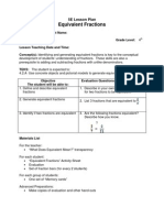 Equivalent Fractions - 5E LP