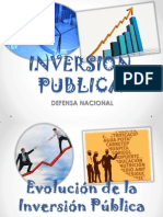 Evolución de La Inversión Pública