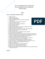 Department of Instrumentation Technology Biomedical Instrumentation (V Semester) Question Bank