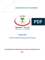 General Directorate of Nursing: Burn Care Functions Duties Policies and Procedures