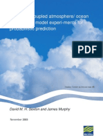 Design of Coupled Atmosphere/ Ocean Mixed-Layer Model Experi-Ments For Probabilistic Prediction