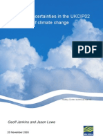 Handling Uncertainties in The UKCIP02 Scenarios of Climate Change