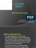 Machine Shop Safety